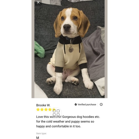 Spark paws Super Soft red,white,blue dog hoodie size Med/small- does stretch - Picture 5 of 7